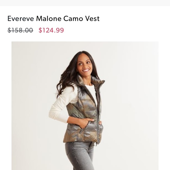 Coats | Evereve Malone Camo Vest | Poshmark